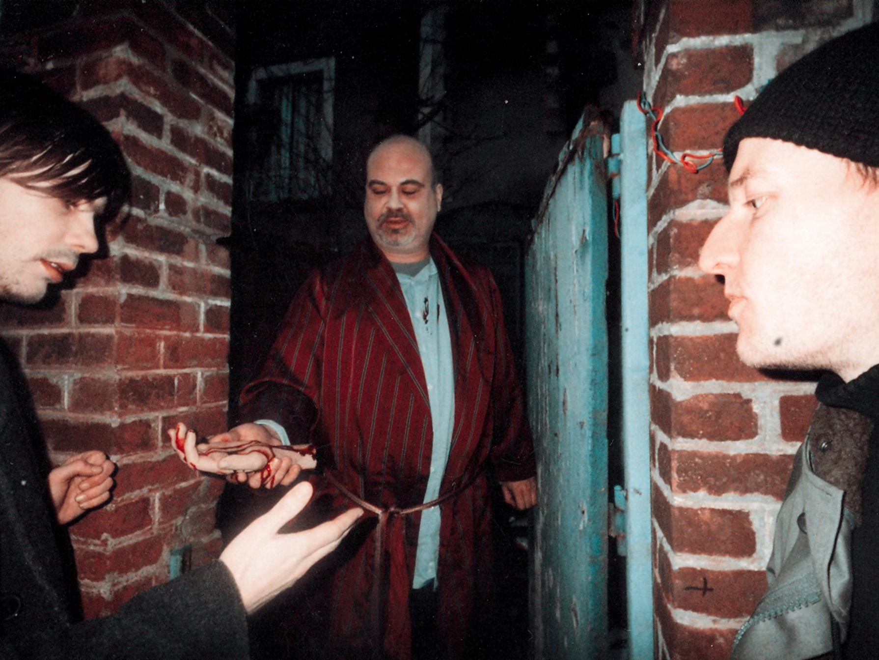 Directing actors on The Hand